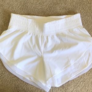 Lululemon White Mesh Shorts